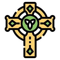 Christian cross icon