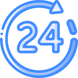 24 hour clock icon