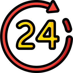 24 hour clock icon