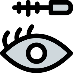 rímel de ojos icono
