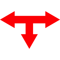 T junction icon