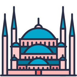 Blue mosque icon