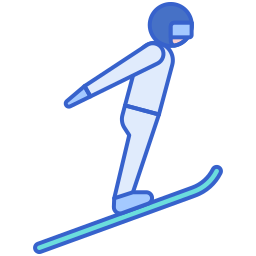Горные лыжи иконка