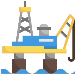 plataforma marina icono