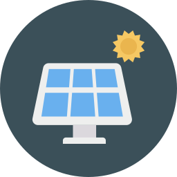 energía solar icono