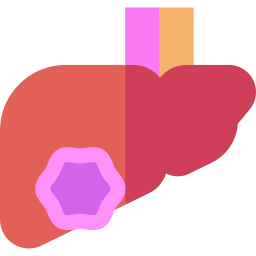 Liver cancer icon