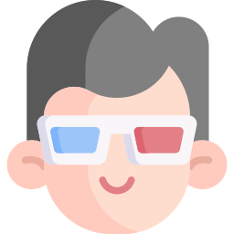 3d bril icoon