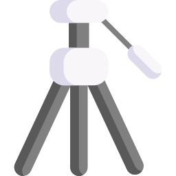 Camera tripod icon