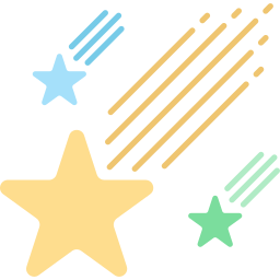 Falling star icon