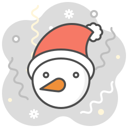 monigote de nieve icono