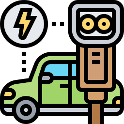 Electric vehicle icon