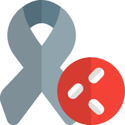 Cancer ribbon icon