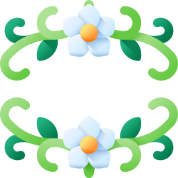 Floral design icon