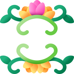 disegno floreale icona