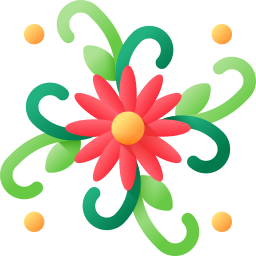 diseño floral icono