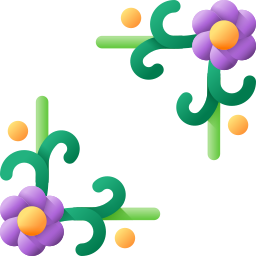 diseño floral icono