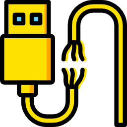 uszkodzony kabel ikona