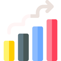 diagramme à bandes Icône