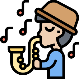 Saxophonist icon