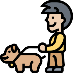 Walking the dog icon