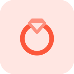 Diamond ring icon