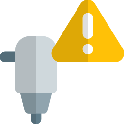 Warning sign icon