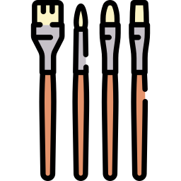 Paint brushes icon