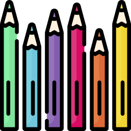matite colorate icona