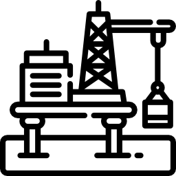 plate-forme pétrolière Icône