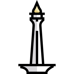 monumento nazionale dell'indonesia icona