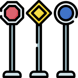 Traffic sign icon