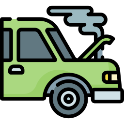 Broken car icon