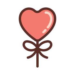 globo de corazón icono
