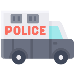 camioneta de la policía icono