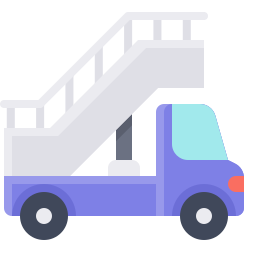 camion delle scale icona