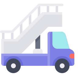 Stair truck icon