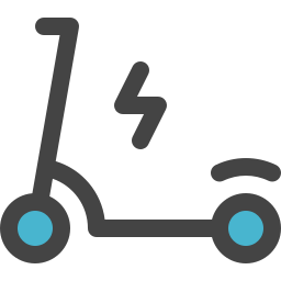 Electric scooter icon