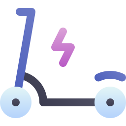 Electric scooter icon