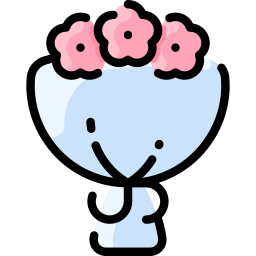 Flower bouquet icon