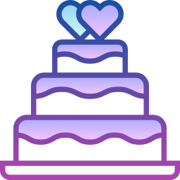 Wedding cake icon