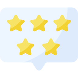 별 다섯개 icon