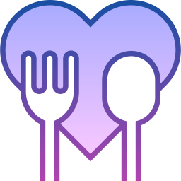 Romantic dinner icon