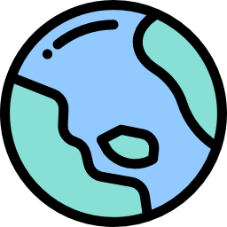 Planet earth icon