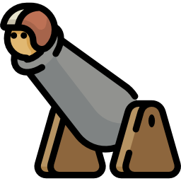 menschliche kanonenkugel icon