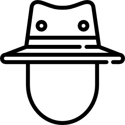 sombrero de explorador icono