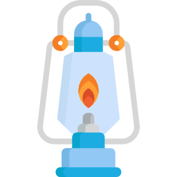 Oil lamp icon