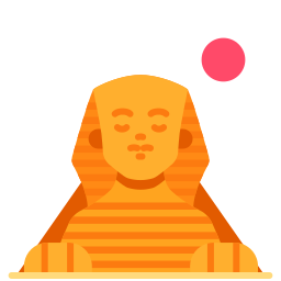 grote sfinx van gizeh icoon