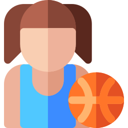 giocatore di basket icona