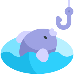 Ice fishing icon