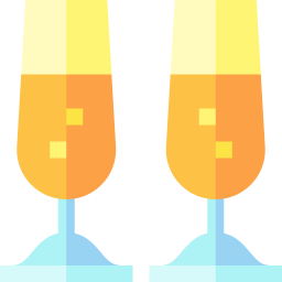taças de champanhe Ícone